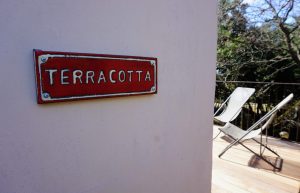 Terracotta sign
